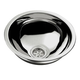 Ambassador Half-Sphere Sink, Brushed, 9-1/2" dia.